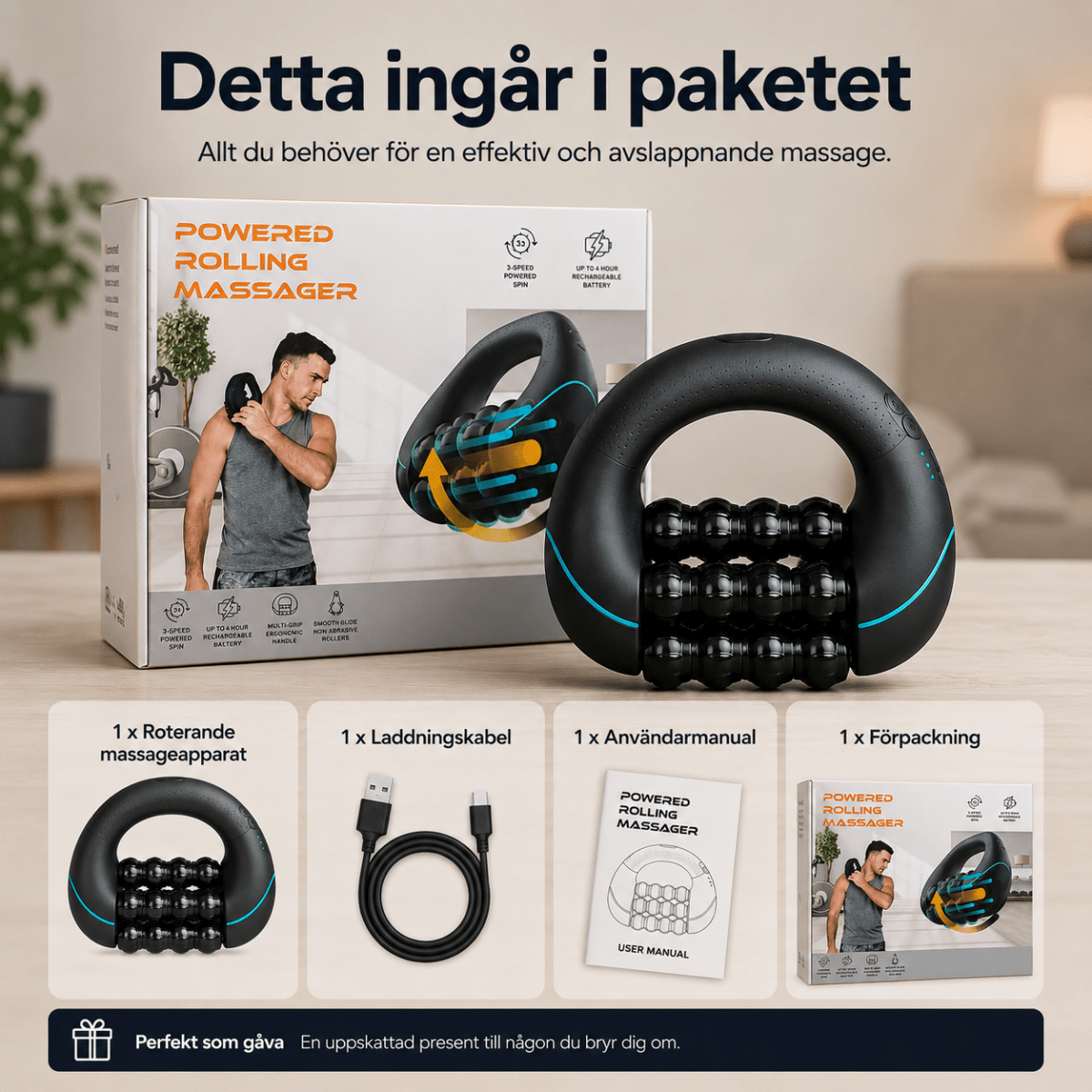 Elektrisk Muskelmassager - Orange Clover