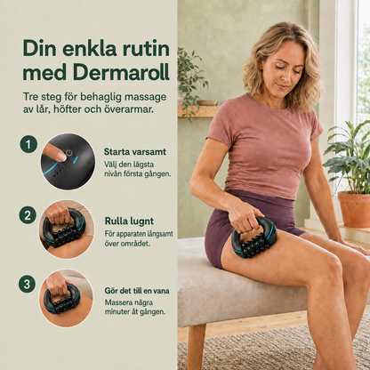 DermaRoll™ Elektrisk Massageroller för Celluliter & Muskelmassage