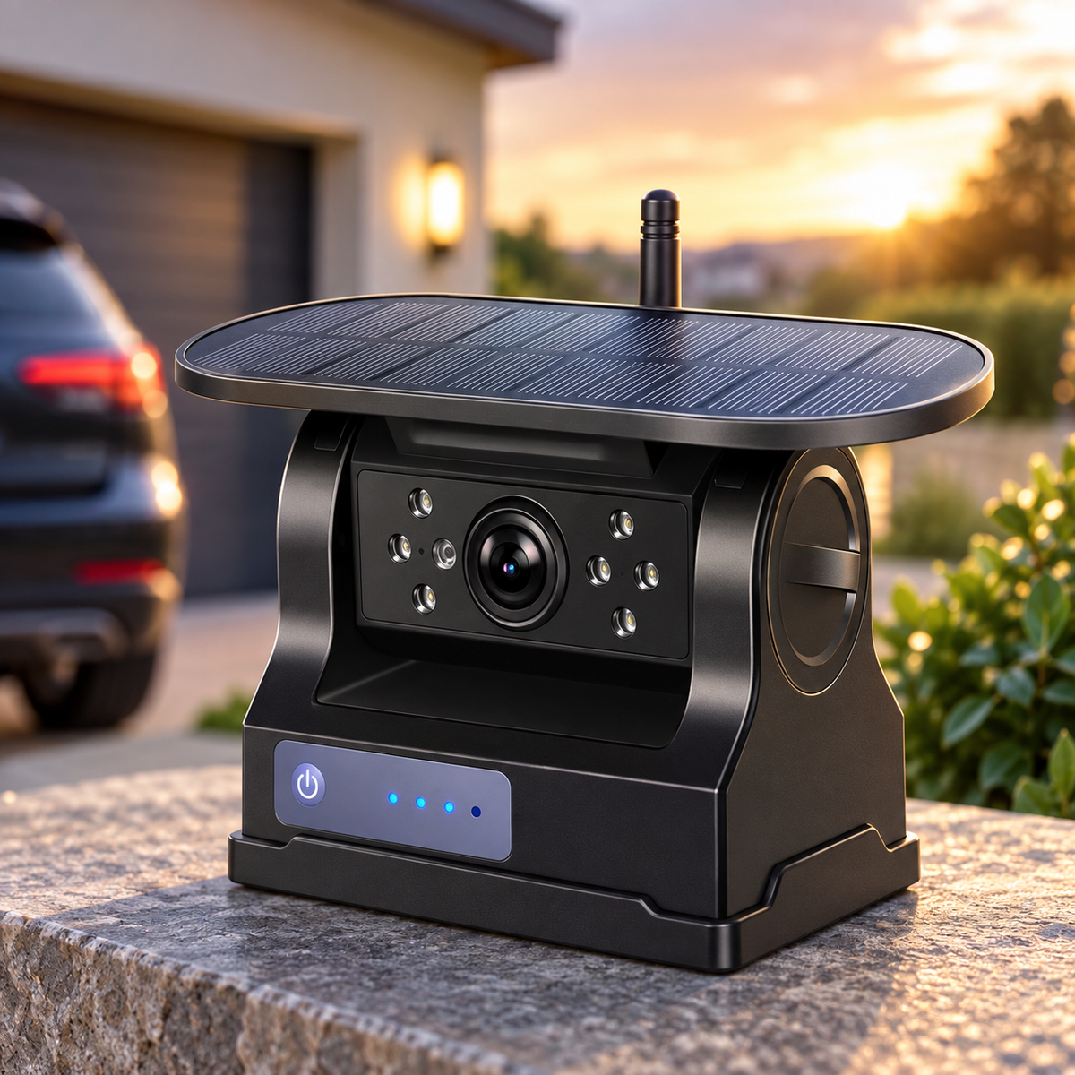 BackSyn™ trådlös backkamera med solpanel, magnetfäste och mörkerseende