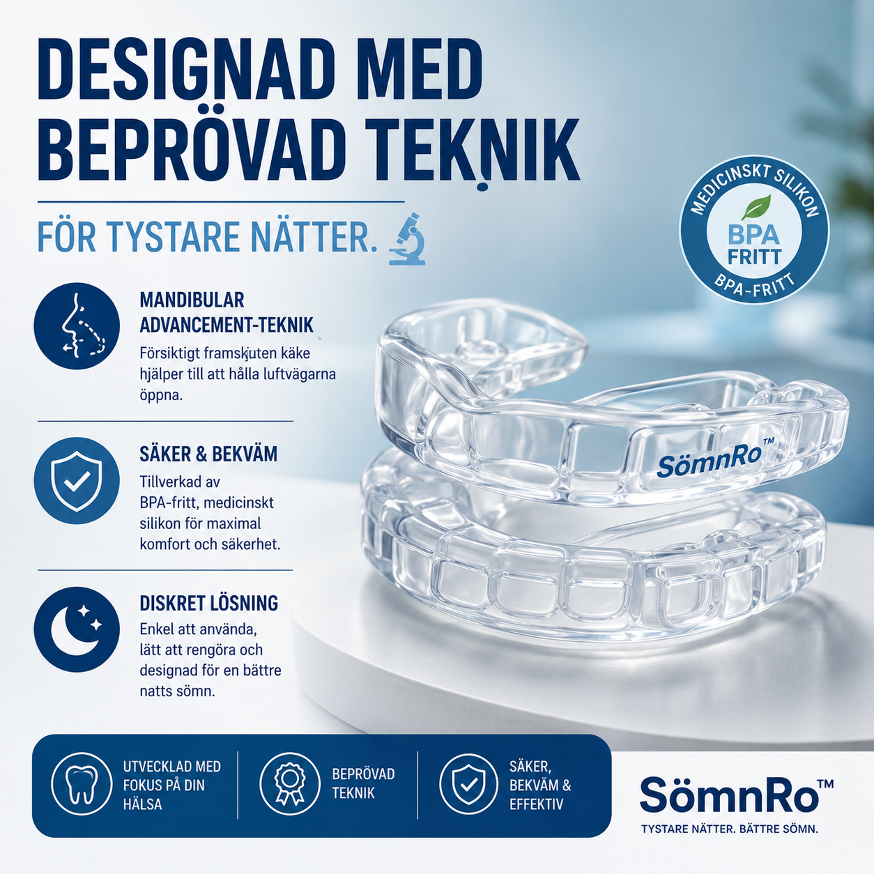 SömnRo™ — Anti-Snarkning Munstycke