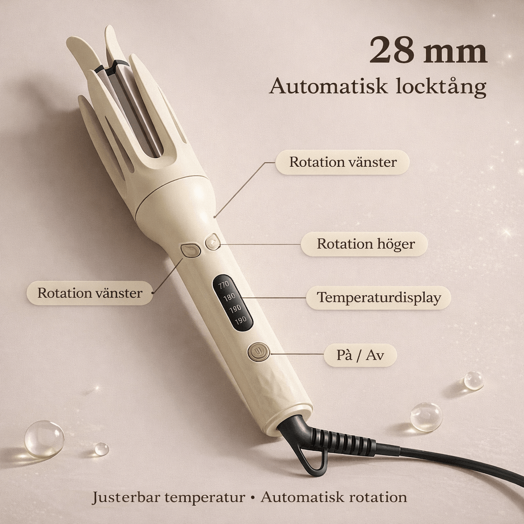 Översikt över den automatiska locktångens funktioner och 28 mm cylinder