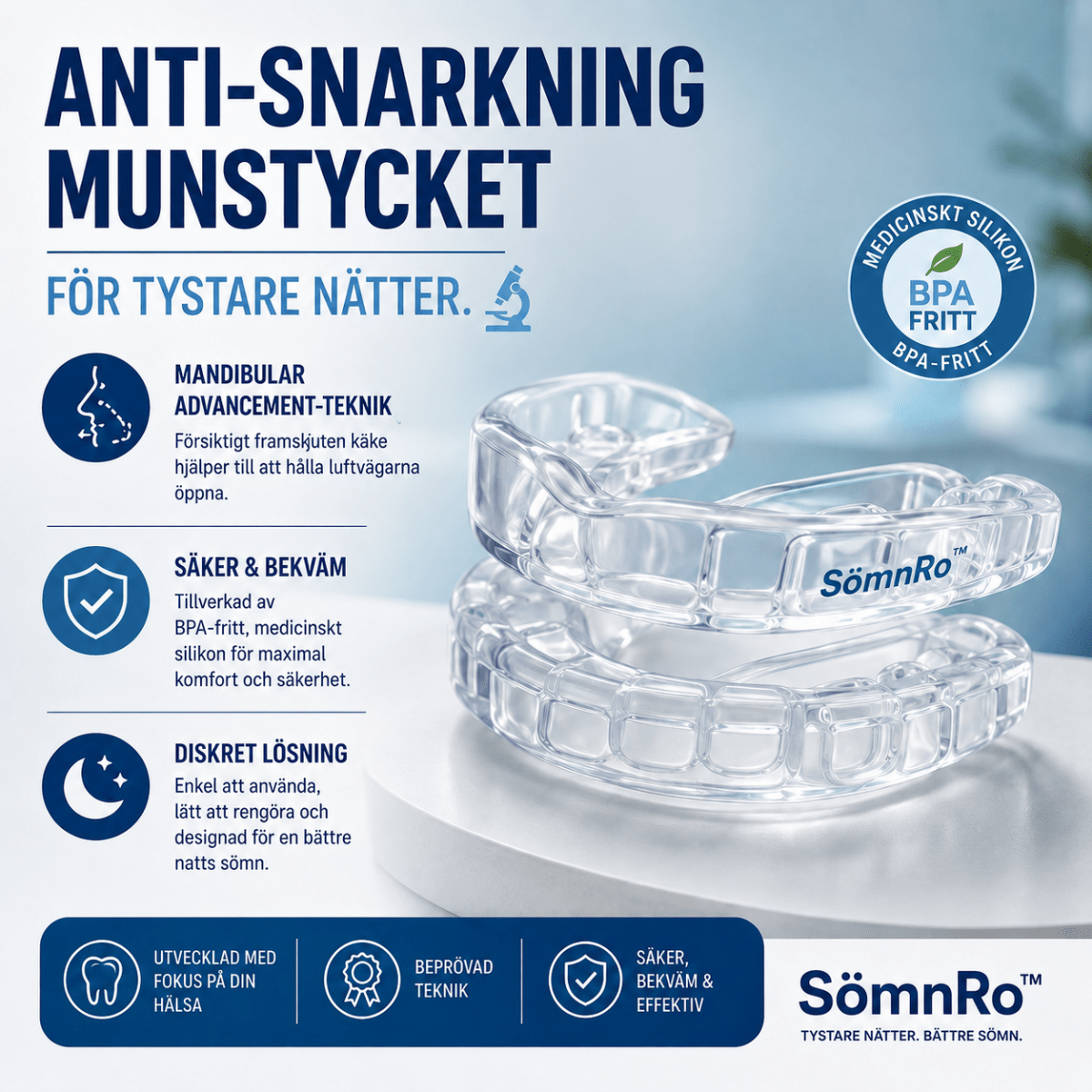 SömnRo™ — Anti-Snarkning Munstycke - Orange Clover