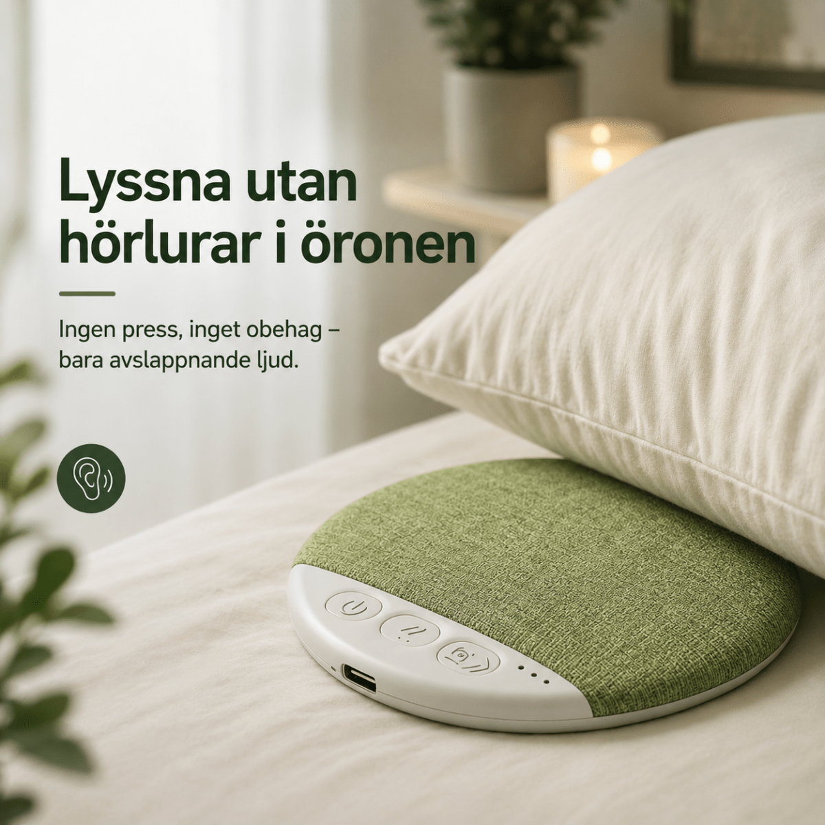 SömnRo™ – Ljud under kudden för bättre sömn - Orange Clover