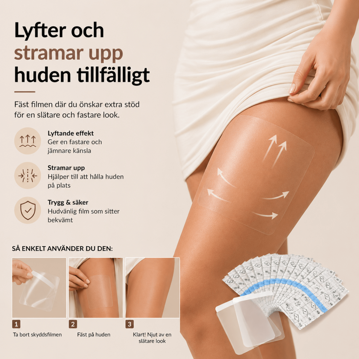 LårLyft™ – Osynlig Uppstramning för Lår & Armar - Orange Clover