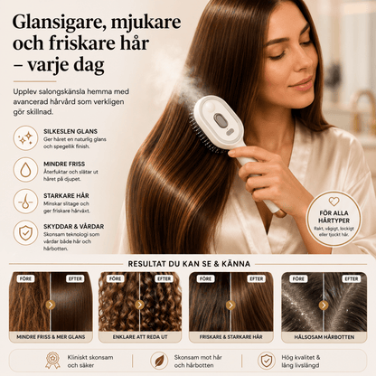 HårRo™ – Sladdlös Sprayborste med Avslappnande Hårbottenmassage - Orange Clover