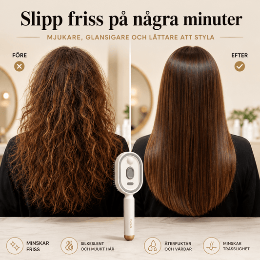 FrissFri™ – Elektrisk Sprayborste för Slätare Hår - Orange Clover
