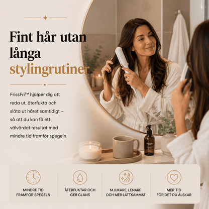 FrissFri™ – Elektrisk Sprayborste för Slätare Hår - Orange Clover