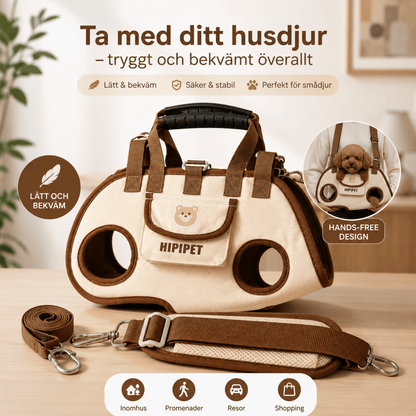 HundBär™ – Bekväm Bärväska för Små Hundar - Orange Clover