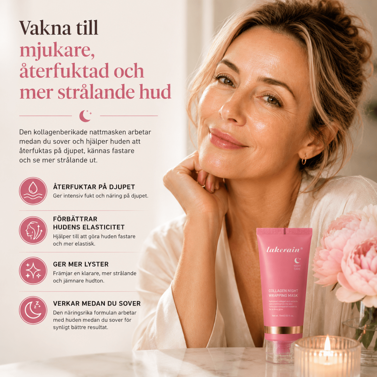 CollagenMask™ — Koreansk nattmask med kollagen - Orange Clover