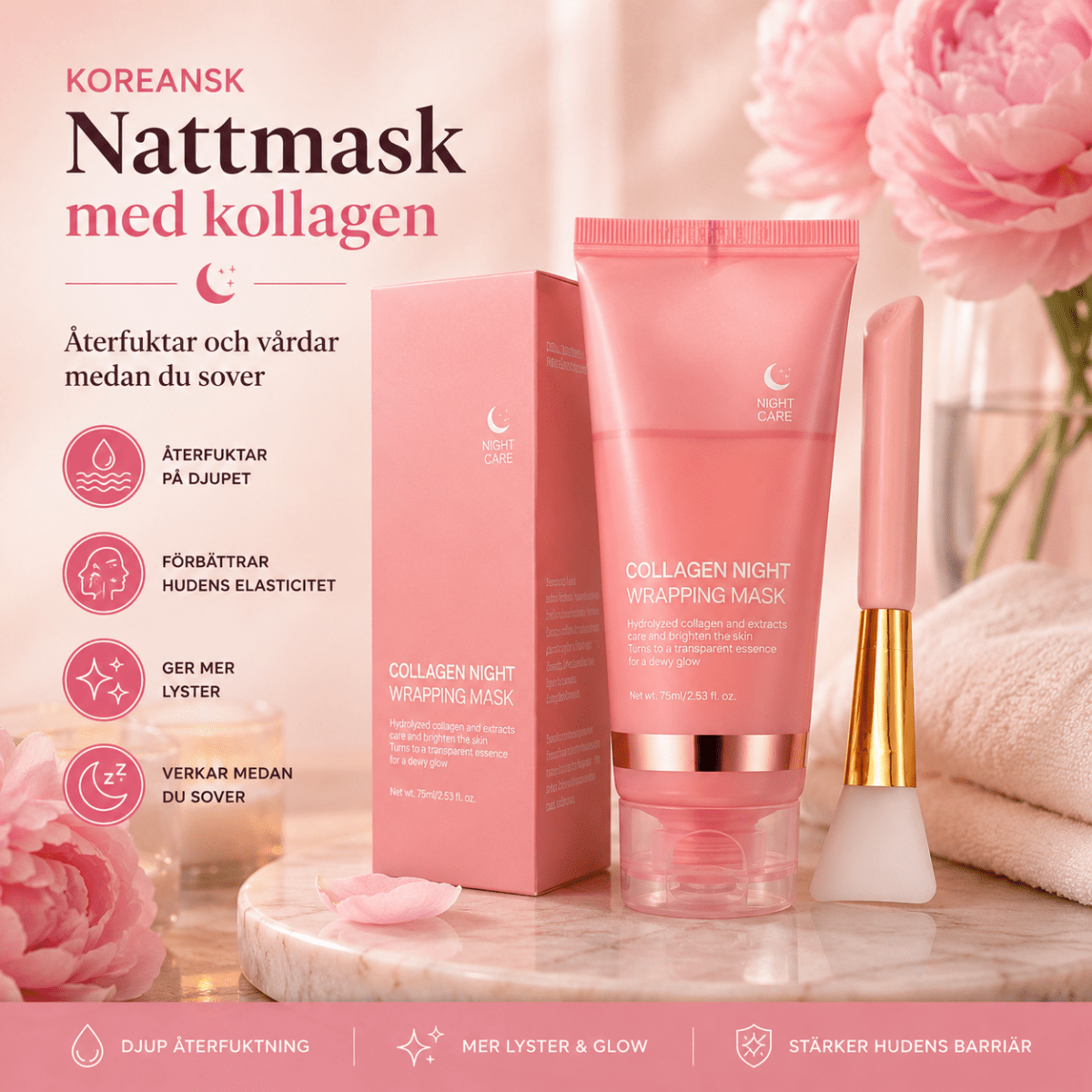 CollagenMask™ — Koreansk nattmask med kollagen - Orange Clover