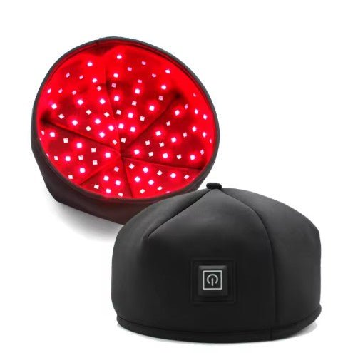 Rödljusbehandling för hårbotten med LED-ljus